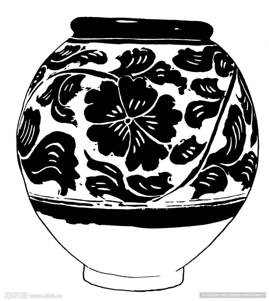 古代罐子花纹