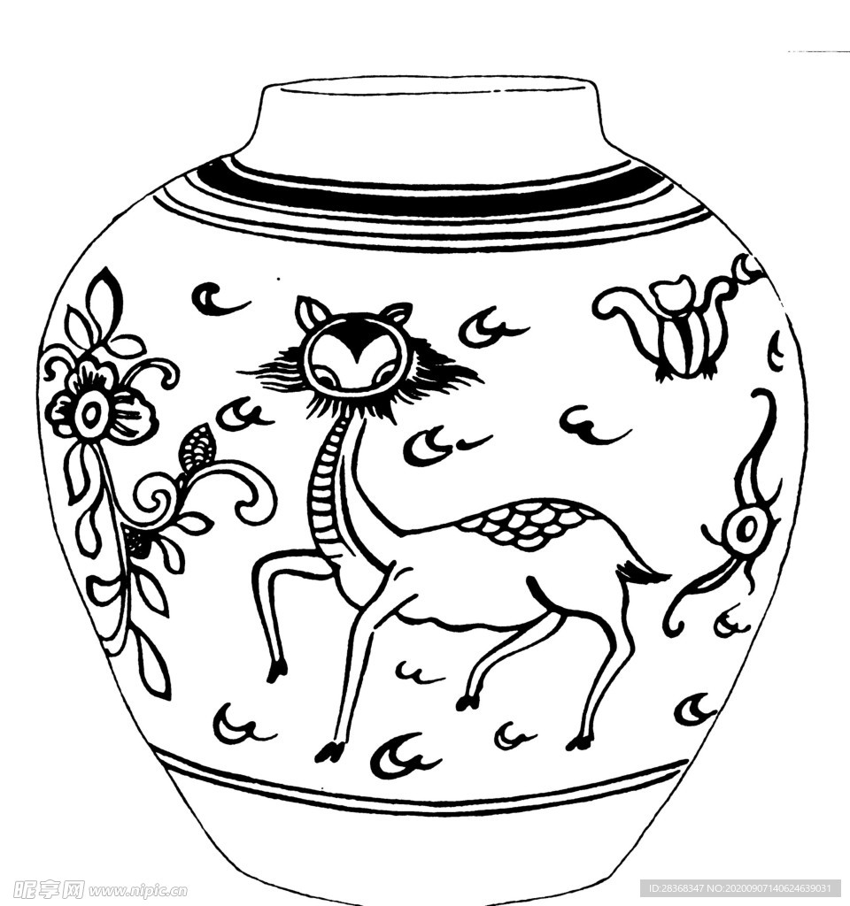 古代罐子花纹