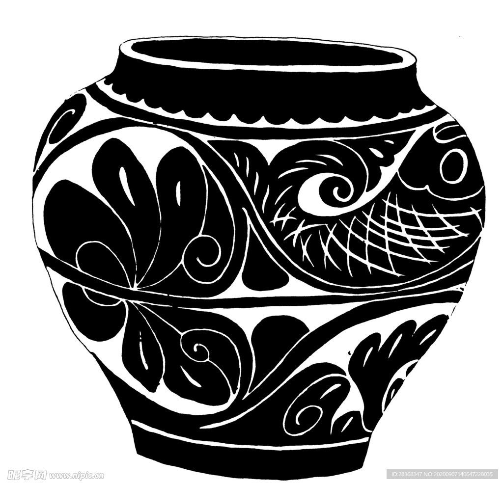 古代罐子花纹