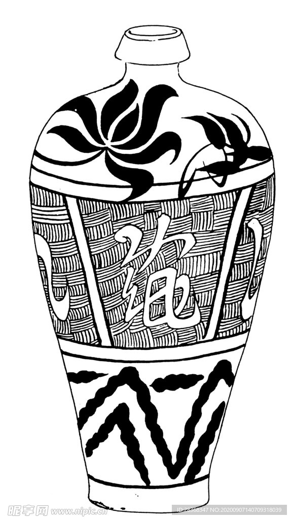古代罐子花纹