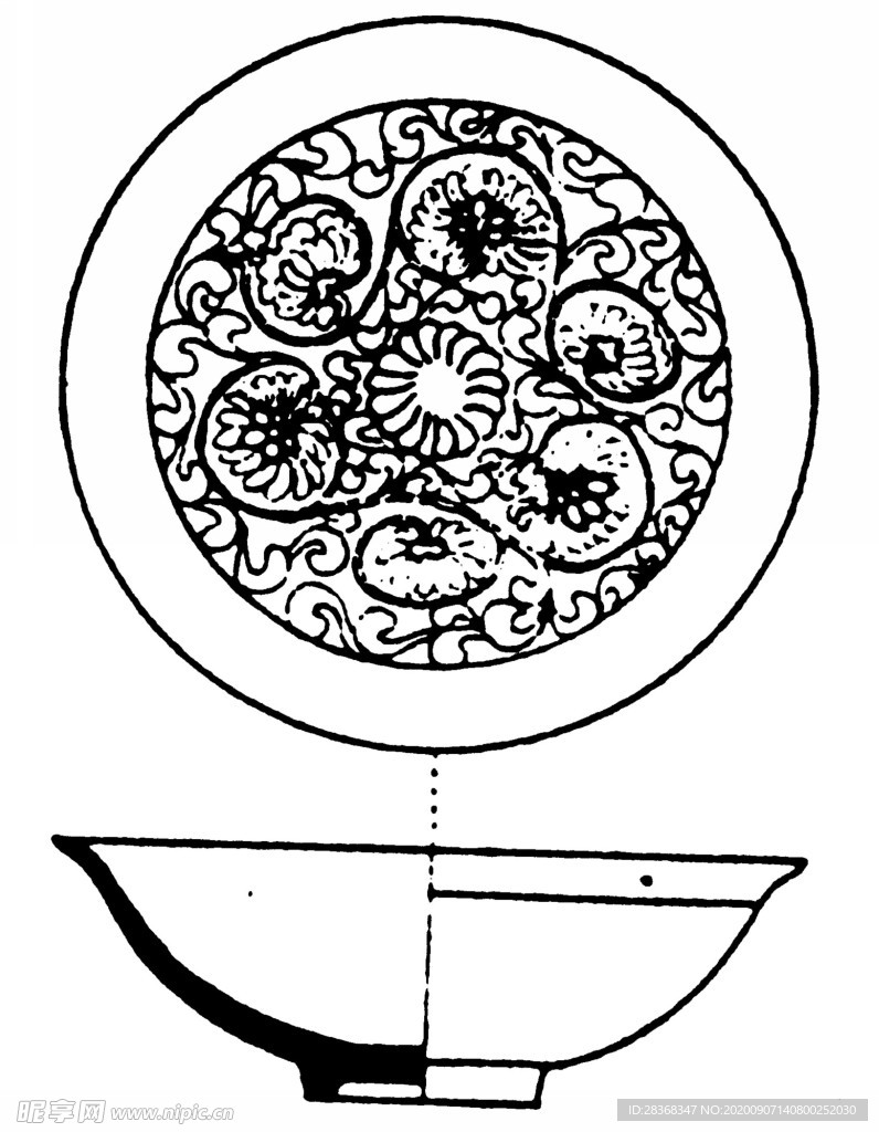 古代罐子花纹