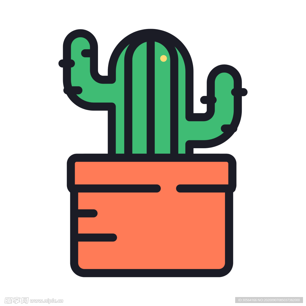 植物图标图形装饰海报素材