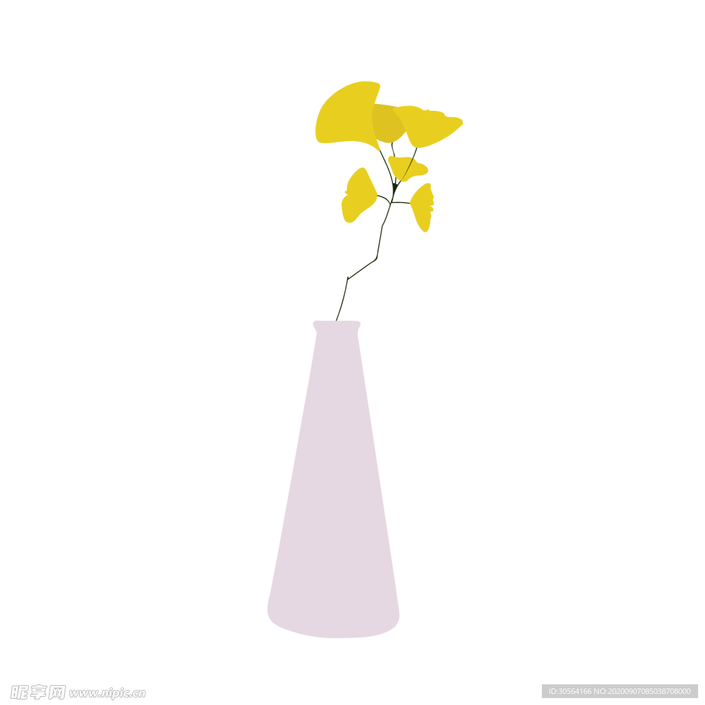 植物图标图形装饰海报素材