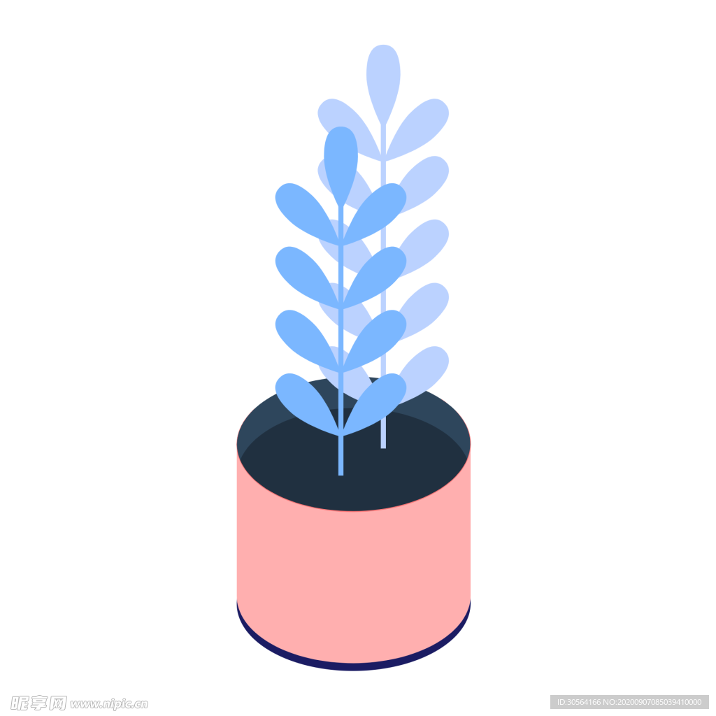 植物图标图形装饰海报素材