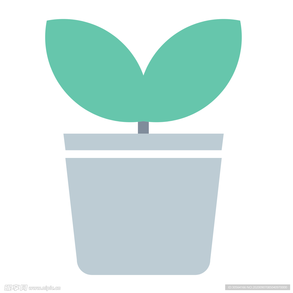 植物图标图形装饰海报素材