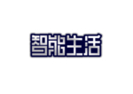 智能生活字体字形标识海报素材