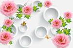 花卉背景墙