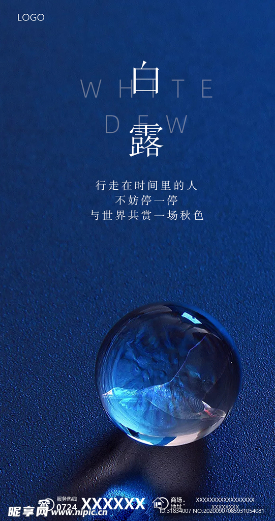 白露节气海报