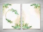 手绘花草 蝴蝶背景图片