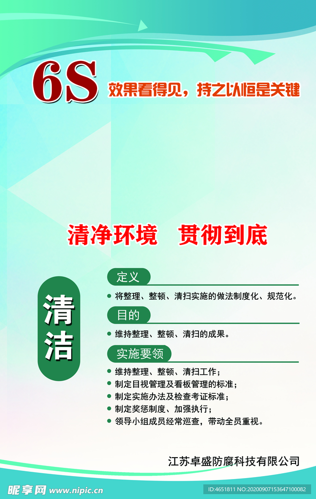 6S管理制度牌