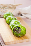菠菜汁生煎包
