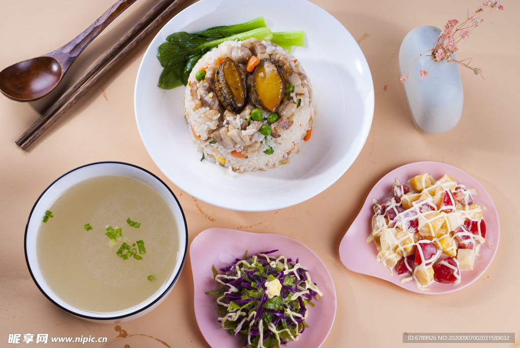 鲍鱼炒饭套餐