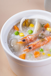 鲜虾蛤蜊海鲜粥