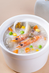 鲜虾蛤蜊海鲜粥