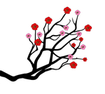 手绘梅花