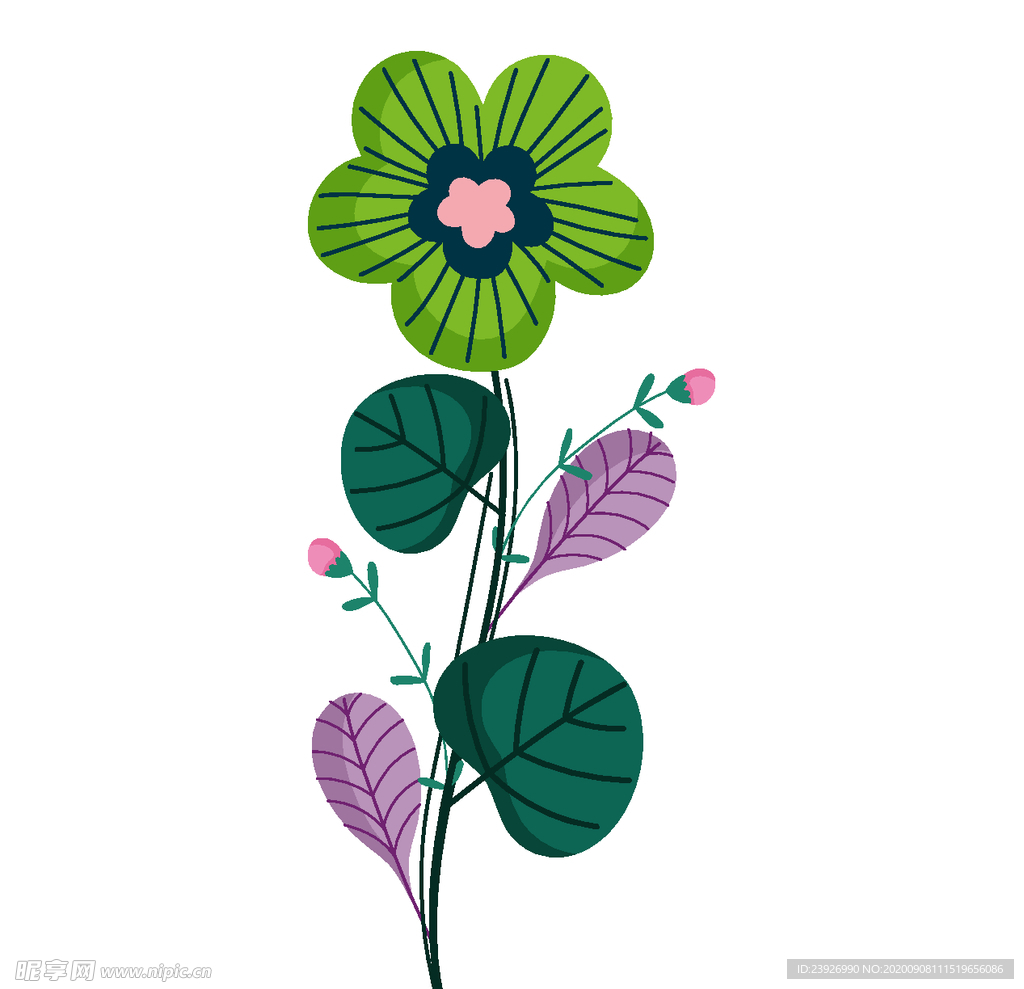 手绘花