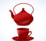 红茶壶和茶杯