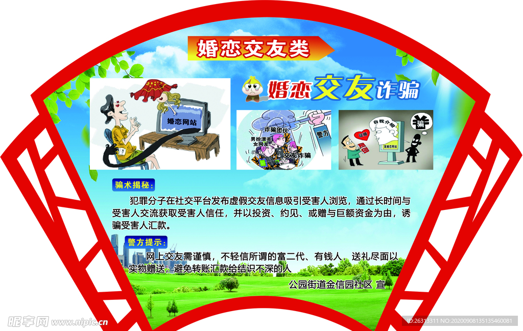 异形防诈骗展板