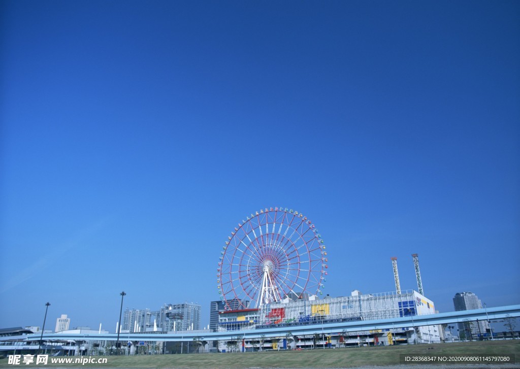 商业都市背景
