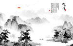 水墨背景墙