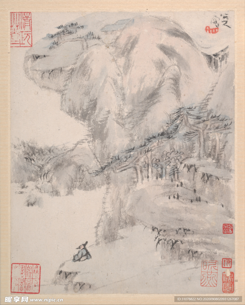 中国风传统水墨画