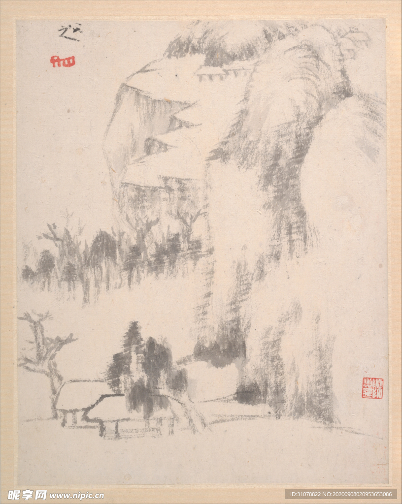 中国风传统水墨画