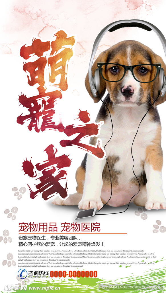 时尚个性宠物海报设计