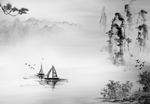 中国风新中式山水画