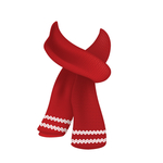秋天温暖红色围巾