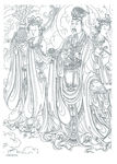 线描画谱