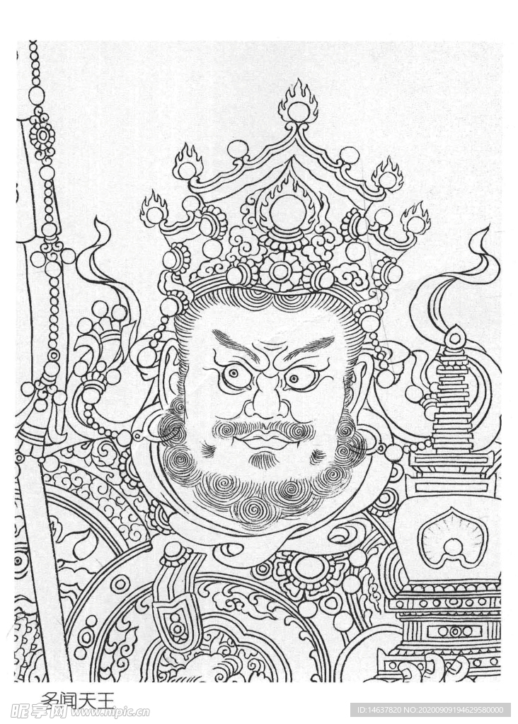 线描画谱