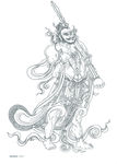 线描画谱