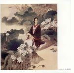线描仕女图