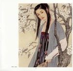 线描仕女图