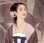 线描仕女图