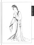 线描仕女图