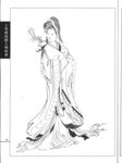 线描仕女图