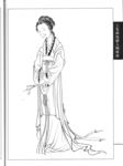 线描仕女图