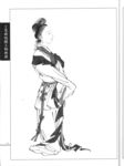 线描仕女图
