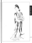 线描仕女图