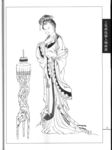 线描仕女图