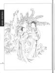 线描仕女图
