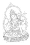 佛像线描