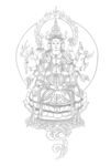 佛像线描