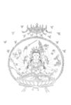 佛像线描