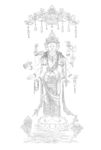 佛像线描