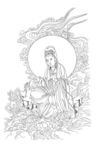 佛像线描
