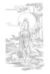 佛像线描