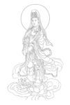 佛像线描