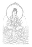 佛像线描